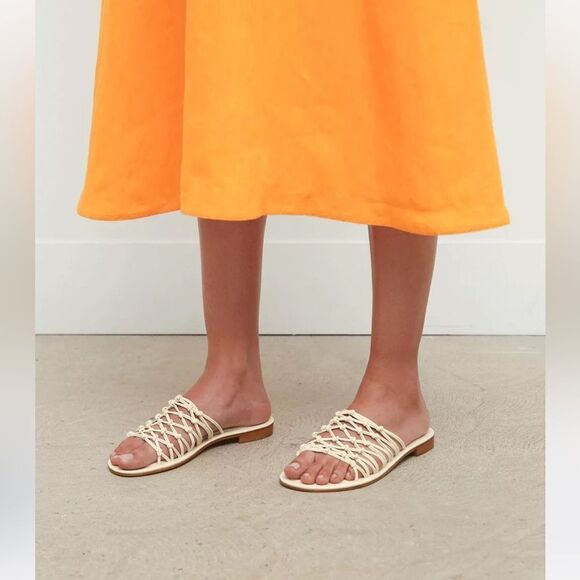 Mansur Gavriel Mignon Strappy Slide Sandals NEW - Picture 1 of 8
